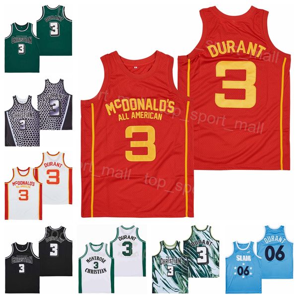 

high school basketball montrose christian 3 kevin durant jersey men all american mcdonalds alternate slam 06 black white green blue stitchin