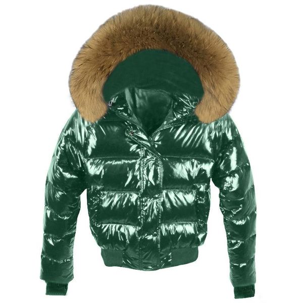 

leather fashion winter jacket women warm coat short female jacket waterproof ladies parka winter coat women fur collar hooded outwear, Black