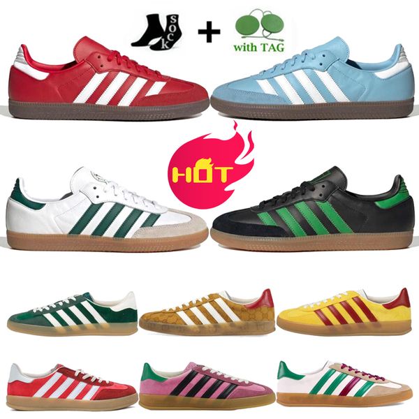 

flat men women og casual shoes 70s germany gazelle embroidery designer trainer sneakers suede beige canvas wales bonner shoe platform mens t