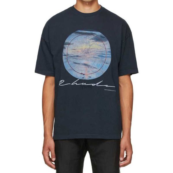 

men's t-shirts rhude 22s sunset tide high street couple loose and women's leisure short sleeve t-shirt hh6v, White;black