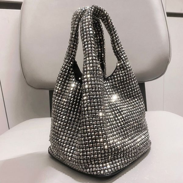 

evening bags handle rhinestones evening clutch bag purses and handbag luxury designer hobo shoulder bag shiny crystal clutch purse bucket ba