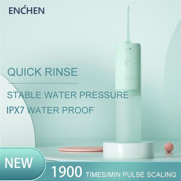 

other oral hygiene enchen electric water flosser mint3 irrigator type-c 130ml portable dental teeth cleaner with 3 modes ipx7l wat310u