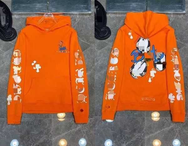 

hoodies & sweatshirts fashion luxury jackets designer zipper horseshoe cross print brand ch women chromes coat pullover loose sweater jacket, Black