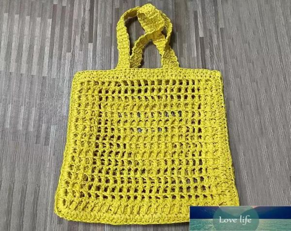 

women fashion mesh hollow woven large capacity shopping bags with triangle pattern straw tote bag shoulder bag 6 colors1838106