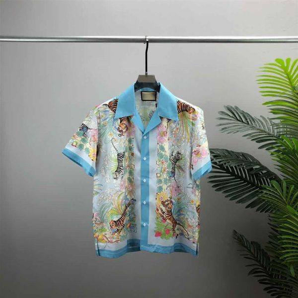 

2021ss spring and summer new high grade cotton printing short sleeve round neck panel t-shirt size m-l-xl--xxxl color black w345v, Black;brown