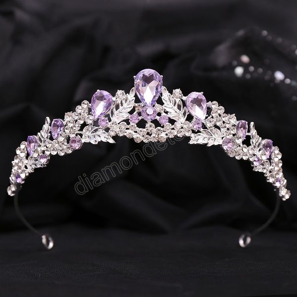 

wedding crown hair jewelry bridal hair accessories women crown rhinestones crystal tiaras bride party crown, White;golden