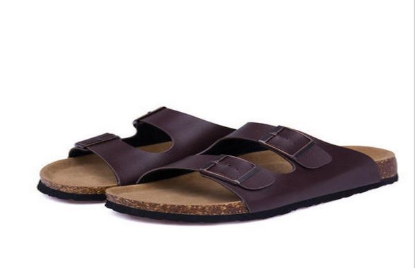 

23 color new summer beach valentine cork slippers sandals casual double buckle clogs slippers women flip flops shoe 35452022302, Black