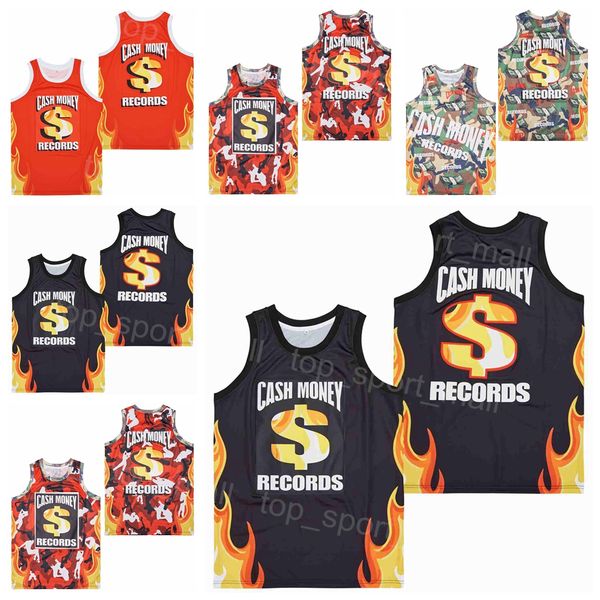 

movie basketball cash money jersey records soldiers college for sport fans breathable embroidery and stitched pure cotton team color black r