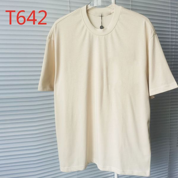 

t642 short sleeved t-shirt with stickers, washed half sleeved sweatshirt, couple style cross flower, personalized fashion, classic letters,, Silver