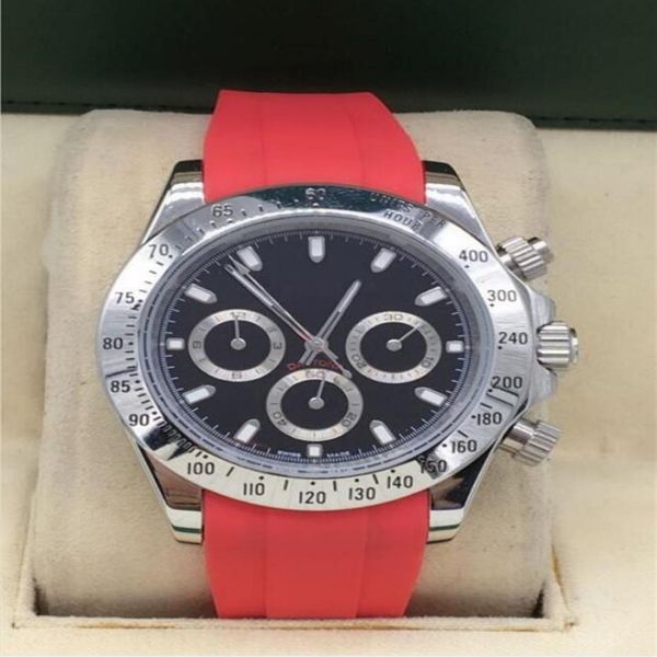 

new fashion luxury mens watch rubber strap automatic 2813 mechanical men mens watch watches sports wristwatches228t, Slivery;brown