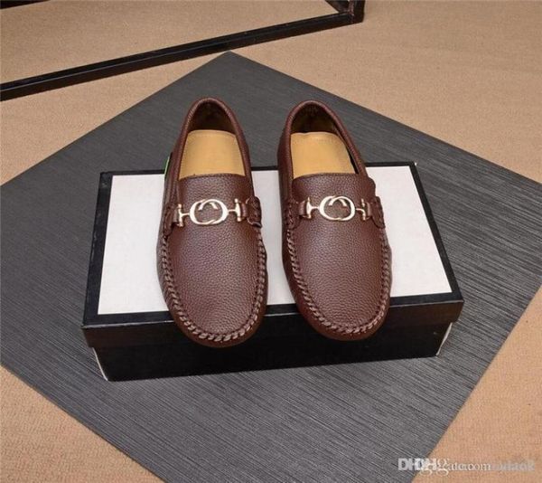 

g1 genuine leather men loafers mens driving shoes moccasins man039s shoe casual slip on flats lofer man moccasin white big size2496304, Black