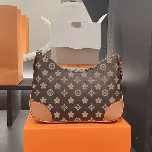 

flowero rnament letter shoulderbag handbags wallet wandering bags designers sidebag metal chain underarm curved moon bag