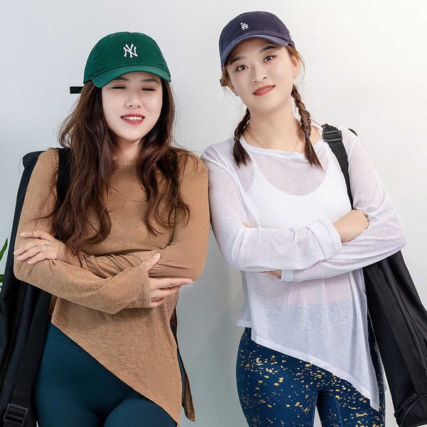 

tracksuits transparent women's loose yoga clothes sports blouse breathable mesh fitness vest running, Gray