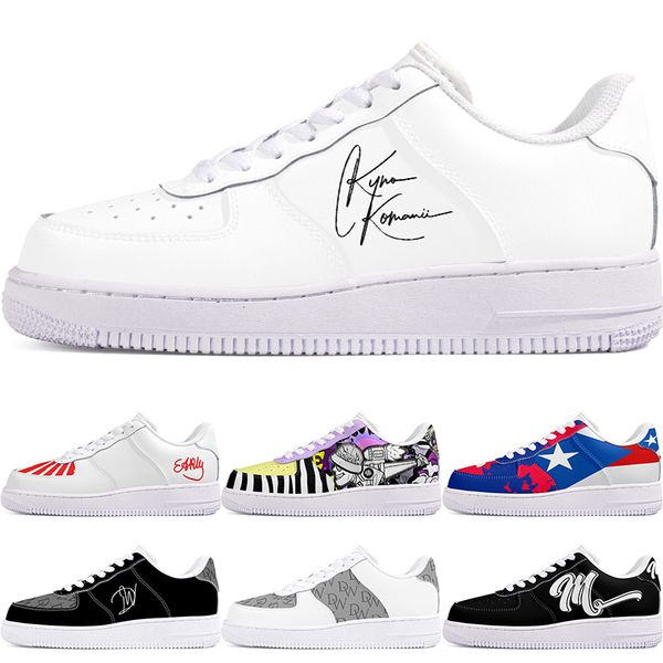 

DIY shoes winter comfortable autumn mens Leisure shoes one for men women platform casual sneakers Classic cartoon graffiti trainers comfortable sports 102426