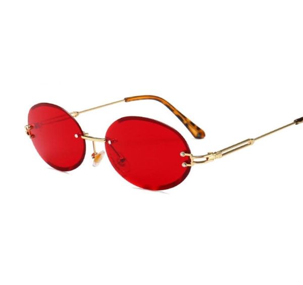

vidano optical 2019 luxury sunglasses for men and women fashion oval frame designer sun glasses classic rimless eyewear1221628, White;black