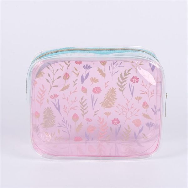 

hbp pvcdirect s transparent pvc makeup bag travel bag skin care bathroom and toiletry bag lazy people convenient toiletry b210h, Black;red