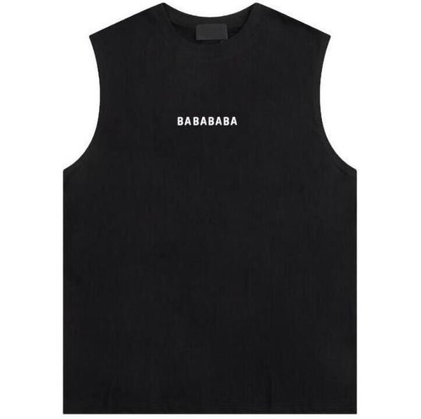 

mens women designer tanks fashion letters print vests summer sleeveless tshirts blouse black white asian size xs-l
