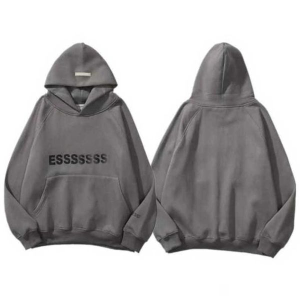 

men's luxury classics tracksuits essentials sweatshirts letter hoodies men women ess sportswear hooded pant coat sweater pullover coup, Gray