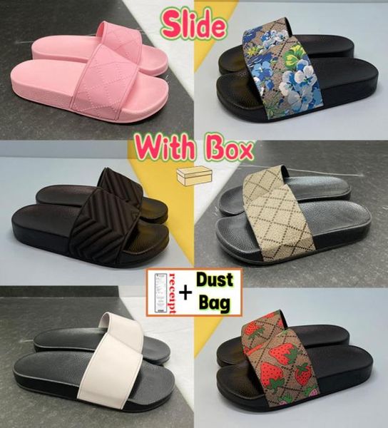

men women slippers mens stripe beach slides matelasse slide black rubber shoes pink strawberry print web summer canvas sandals wit4066034