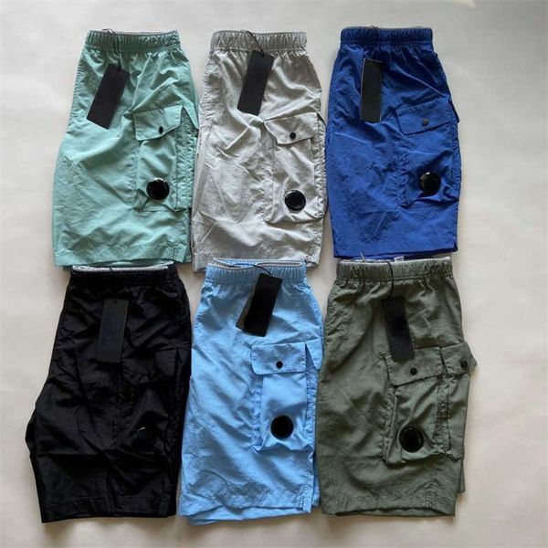 

mens shorts designer shorts straight nylon loose quick-drying pants outdoor men's beach five-point sports and leisure shorts brand comp, White;black