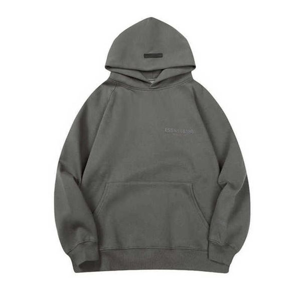 

men's classics luxury tracksuits esss ential sweatshirts letter hoodies men women sportswear hooded pant coat sweater pullover couple, Gray