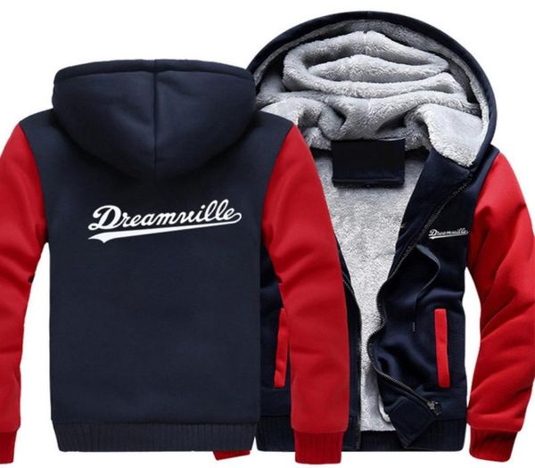 

winter hoodies dreamville merch men women warm autumn clothes sweatshirts zipper jacket fleece hoodie1239374, Blue;black