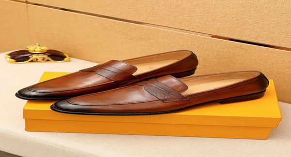 

men pointed toe original dress weddings shoes coiffeur business shoes designer man oxford leather formal shoes mens elegant luxury9573679, Black