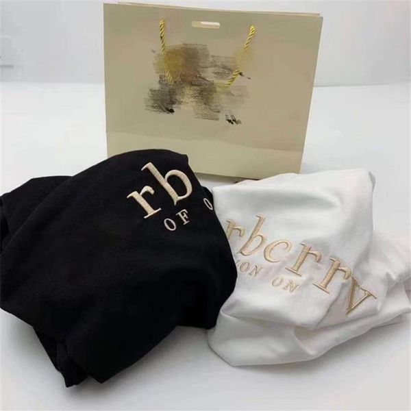 

european and american letter embroidery tees men and women designer leisure fashion s-5xl2378, Black;brown