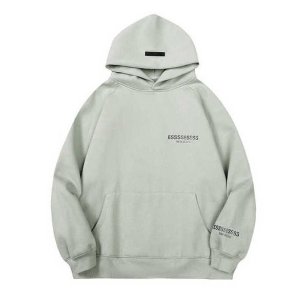 

men's fashion luxury sweatshirts esss entials tracksuits letter hoodies men women sportswear hooded pant coat sweater pullover couple, Gray