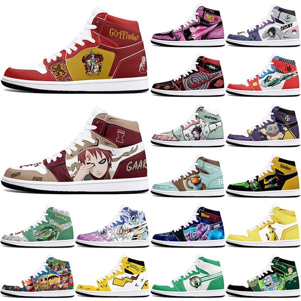 

DIY classics new customized basketball shoes 1s sports outdoor for men women antiskid anime comfortable Versatile figure sneakers 36-48 457954