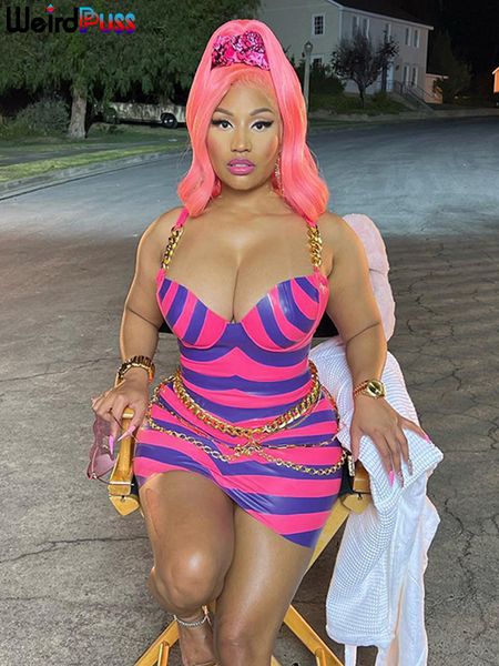 

casual dresses weird puss striped women strap dress summer coquette skinny trend elastic bodycon birthday party vacation street clubwear 230, Black;gray