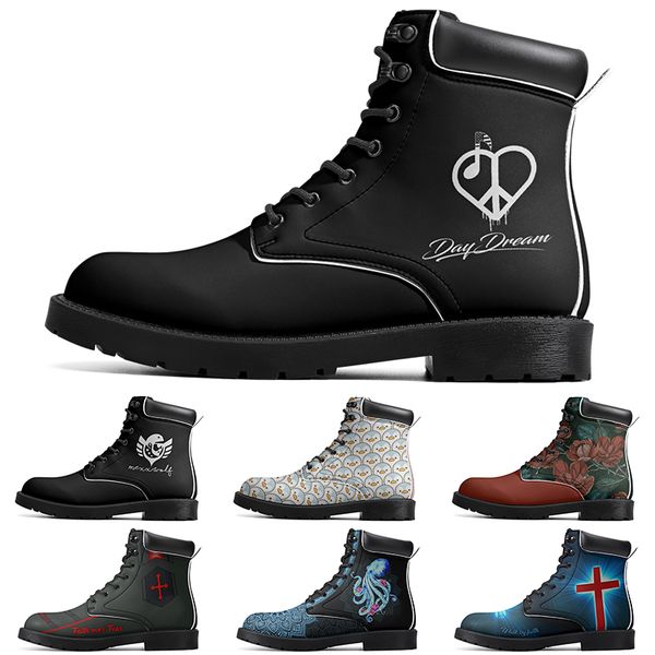 

DIY Classic Boots Non-slip autumn winter for men women outdoor trend Versatile comfortable Elevated Casual Customized Boots 6358