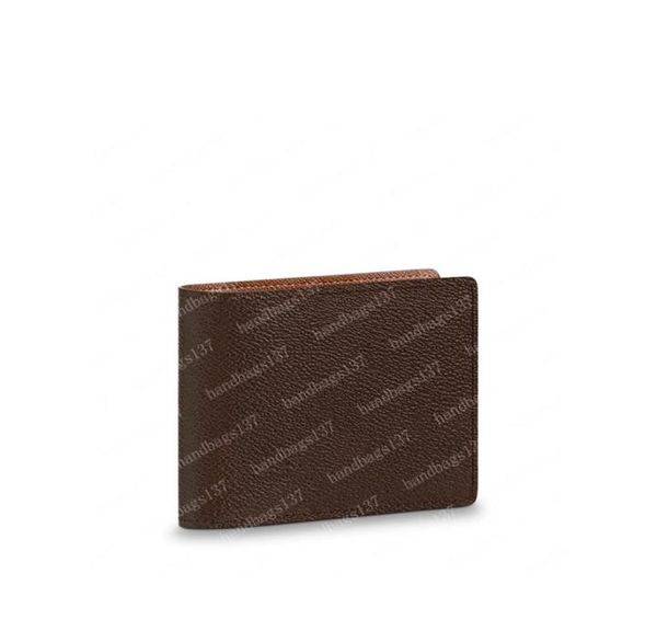 

2022 wallets mens wallet purses zippy men short fold card holder passport holder women long folded purse brown flower leather 60894775158, Red;black