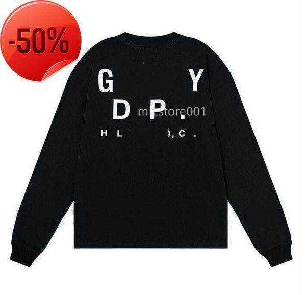 

men's sweaters american hoodies man galleryes dept sweater 2023 fashion hoodie los angeles exclusive printed high gram weight cotton te, Black