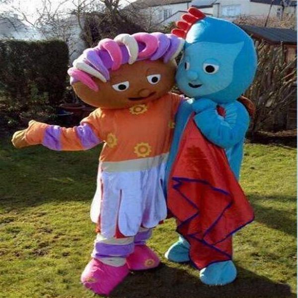 

2018 discount factory iggle piggle upsy daisy in the night garden mascot costume classic cartoon halloween outfit dress221l, Red;yellow