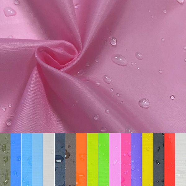 

fabric waterproof fabric thin 190t polyester taffeta pu outdoor cloth for sewing umbrella tent shower curtain lining by meters 230419, Black;white