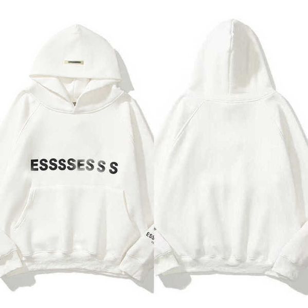 

classics men's luxury tracksuits esss entials sweatshirts letter hoodies men women sportswear hooded pant coat sweater pullover couple, Black
