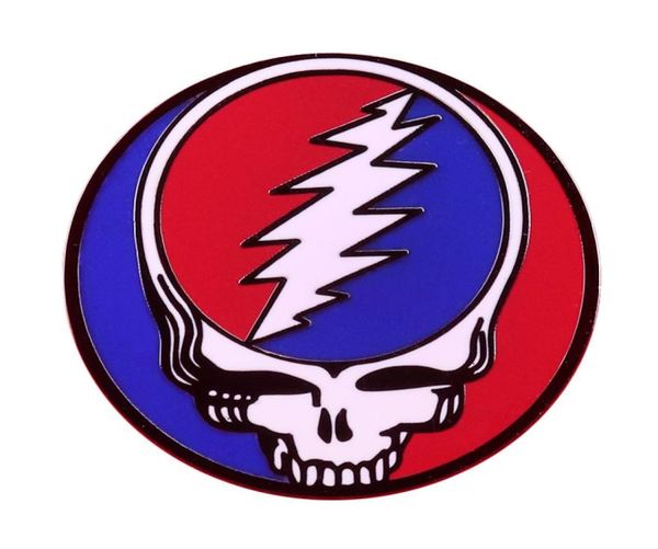 

grateful dead rock music album steal your face skull logo enamel pin9690230, Blue
