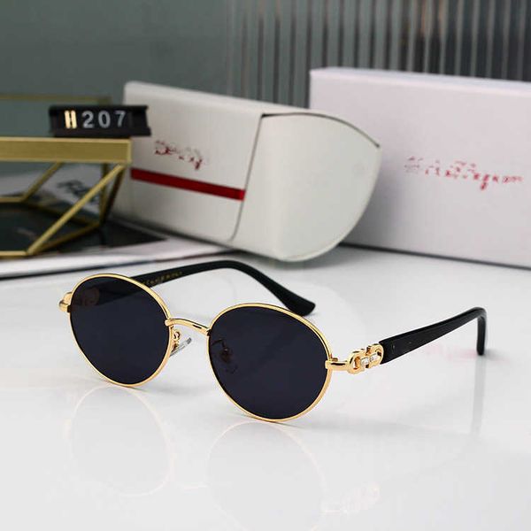 

frames 2023 new live broadcast metal sunglasses for men and women, White;black