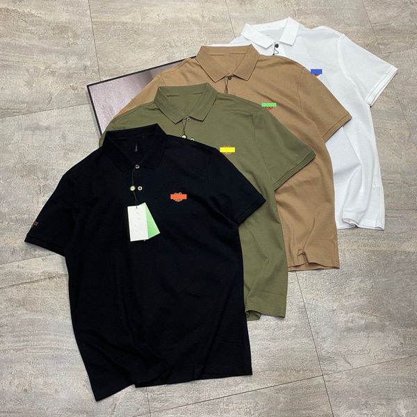 

designer mens basic business polos t shirt fashion with tiger's head kenzos brand men's t-shirts embroidered armbands letter badge, White;black