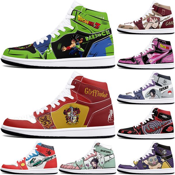

DIY classics customized basketball shoes 1s sports outdoor for men women antiskid anime Versatile figure sneakers 36-48 459443
