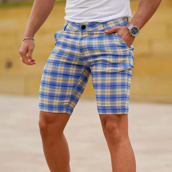 

men's shorts summer fashion light business suit personalized casual straight leg five point pants 230419, White;black