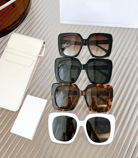 

with box summer women womens mens sunglasses fashion sun glasses single desigher leopard holiday celins celina7249978, White;black