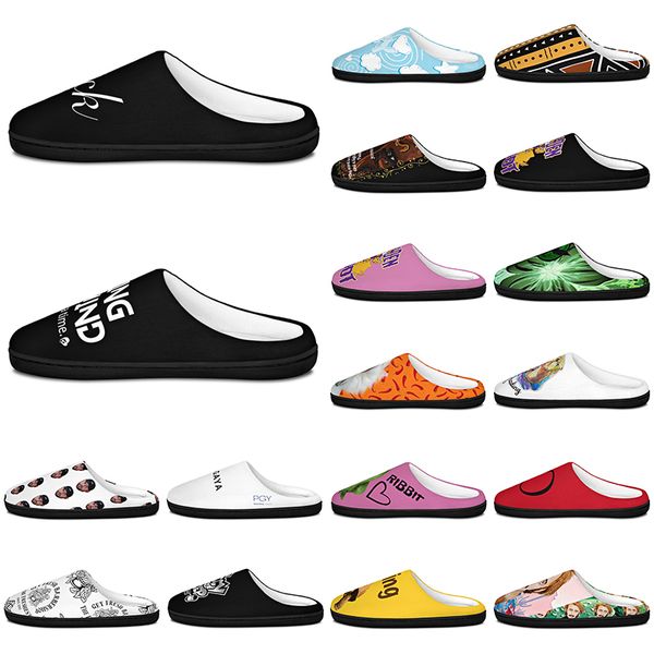 

diy Slippers Custom Slippers Customized Cotton Slippers Men Women Cotton Slippers fashionable antislip antiskid Warm Customized Patterns big Size p56703