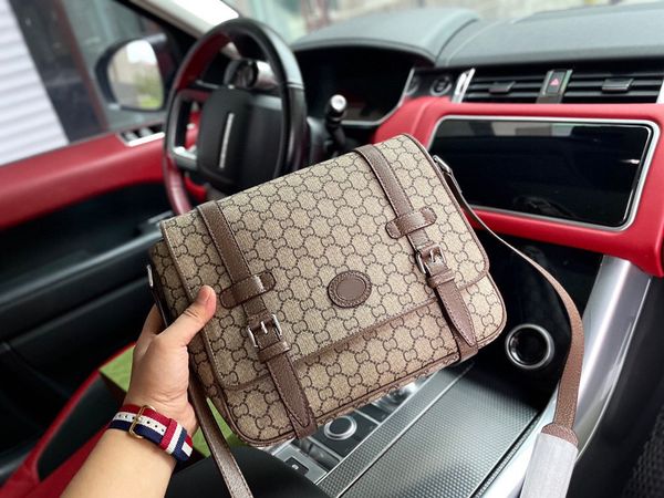 

mens and womens leather crossbody bags - suitable for university travel and office messenger bags adjustable shoulder straps single shoulder