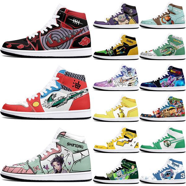 

DIY classics customized basketball shoes 1s sports outdoor for men women antiskid anime comfortable Versatile figure sneakers 36-48 518121