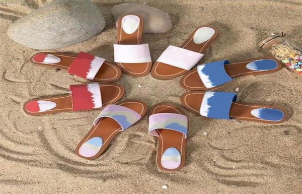 

new women escale lock it flat mule slippers designer sandals fashion paint canvas casual shoes outdoor beach size 3546396644, Black