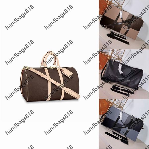 

duffel bags luggage bag men high capacity large waterproof women who casual travelling fashion classic multi-function pattern 261m