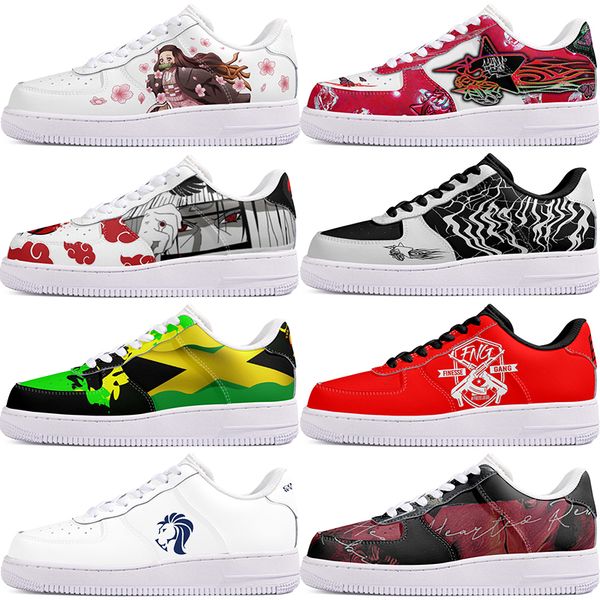 

DIY shoes winter comfortable autumn mens Leisure shoes one for men women platform exquisite sneakers Classic cartoon graffiti trainers comfortable sports 6199