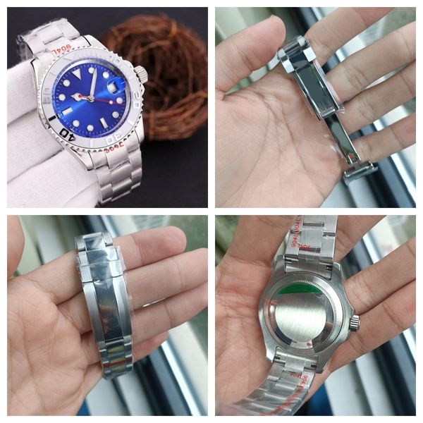 

Designer men's mechanical automatic watch 40MM 44MM stainless steel blue dial watch sapphire waterproof classic folding strap montre de luxe dhgat